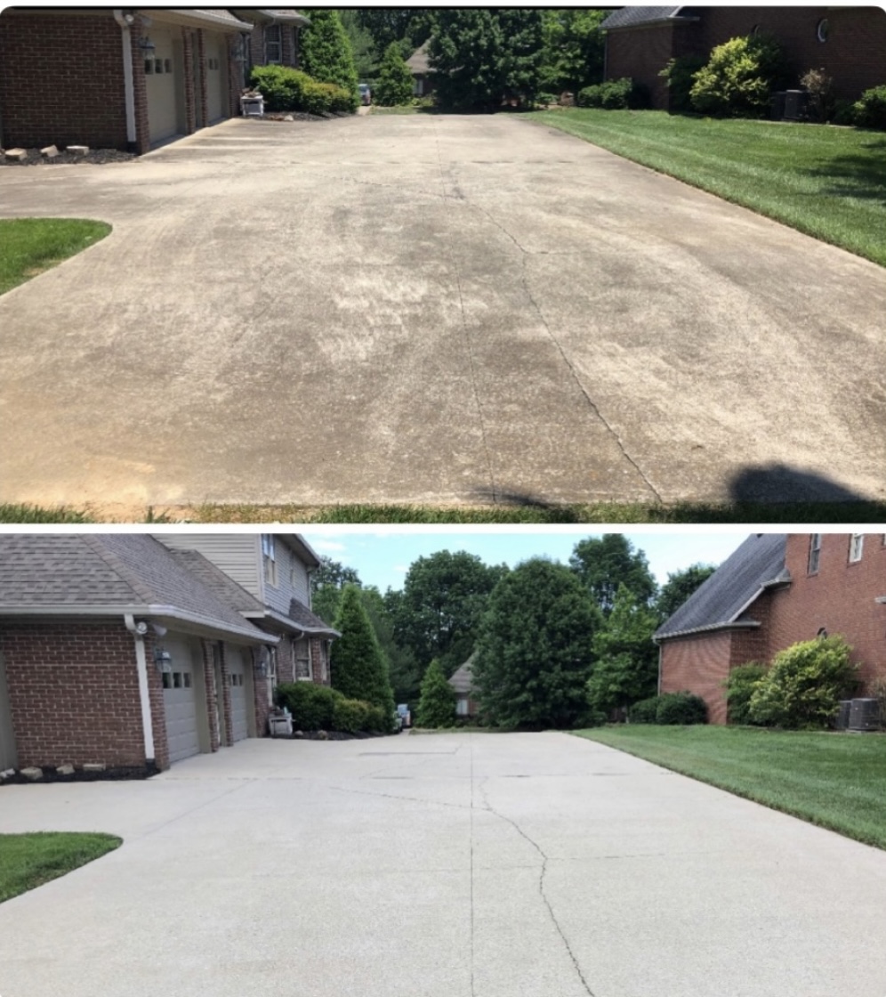 House wash before and after